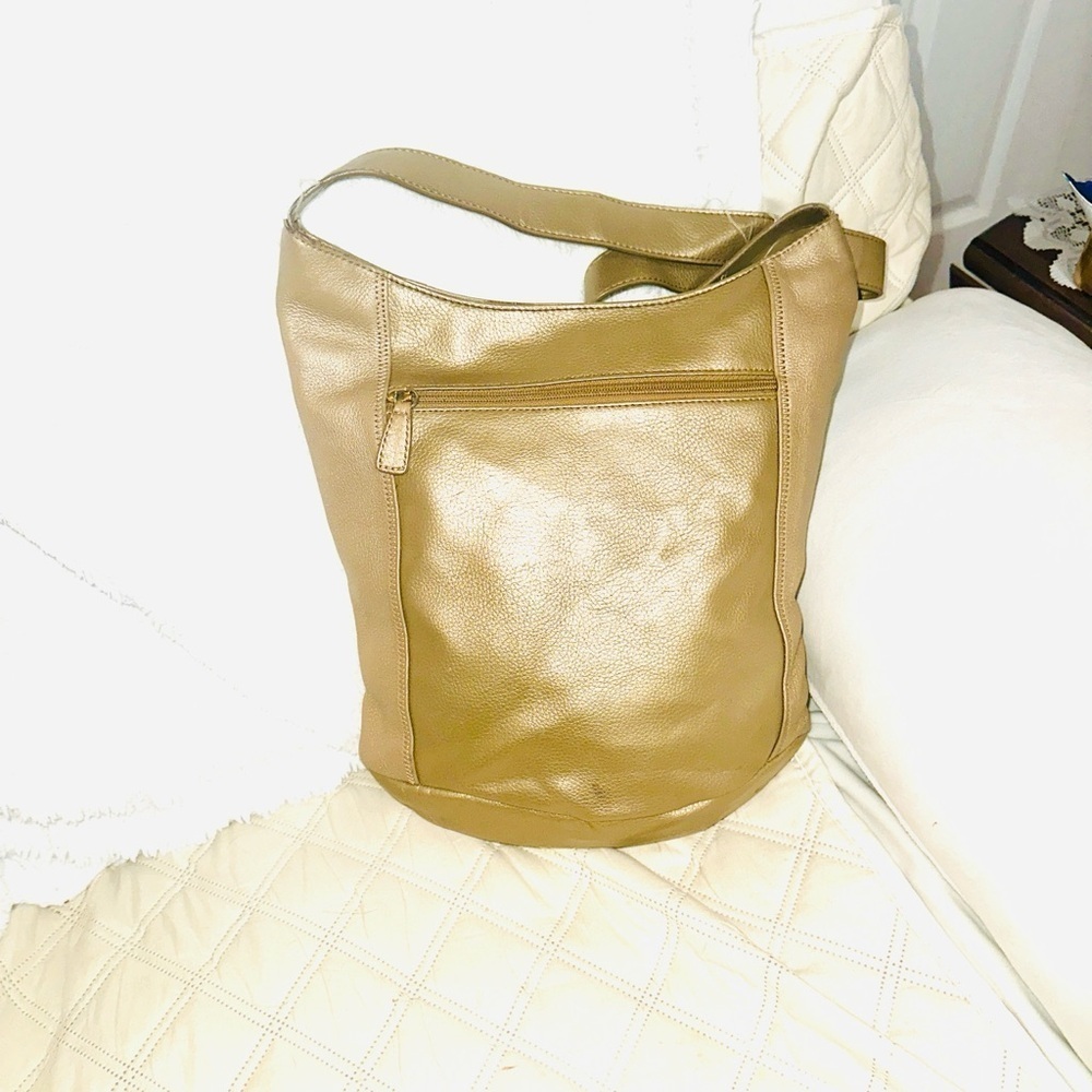 The Sak Metallic Gold Shoulder Bag